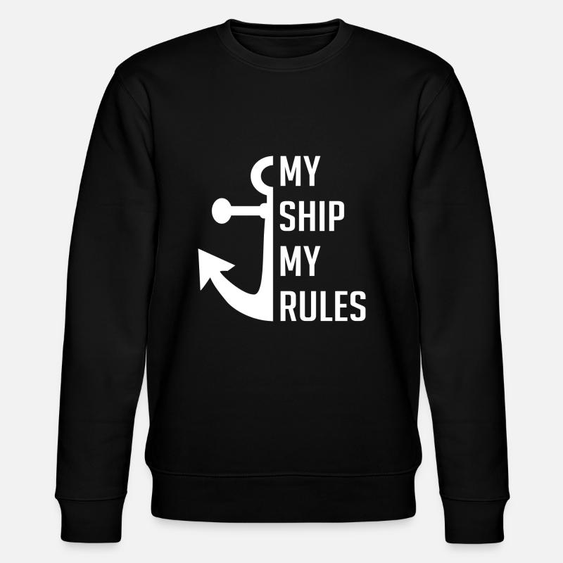 My boat my rules - Stanley/Stella CHANGER Unisex Organic Sweatshirt - black