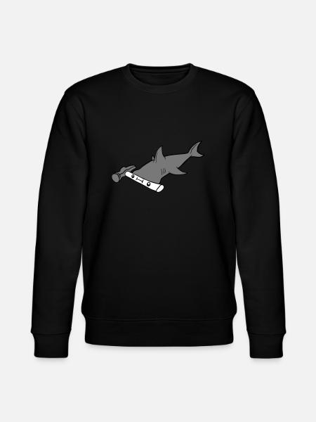 Hammerhead Shark Tool Face - Stanley/Stella CHANGER Unisex Organic Sweatshirt - black
