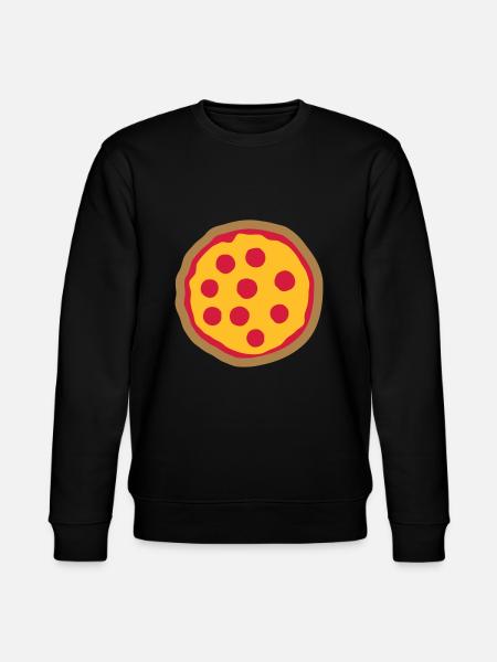 Round of delicious pizza - Stanley/Stella CHANGER Unisex Organic Sweatshirt - black
