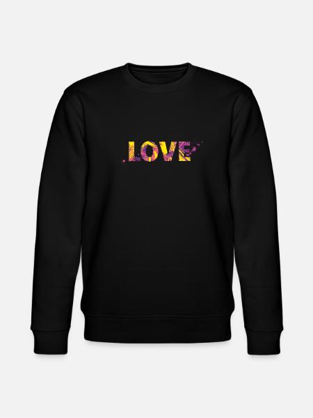 Love - Stanley/Stella CHANGER Unisex Organic Sweatshirt - black