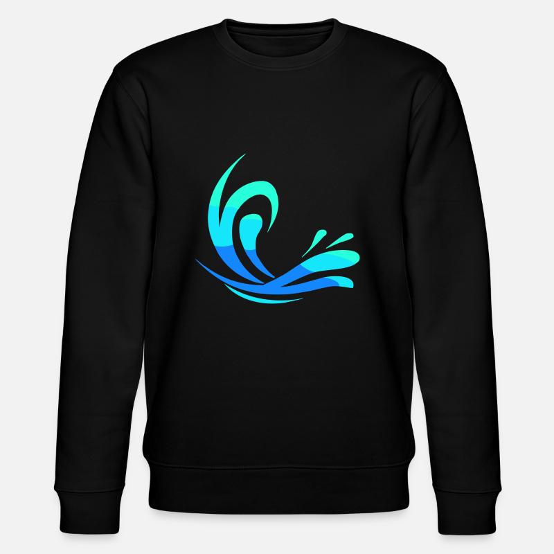 Eau - Sweat bio CHANGER Stanley/Stella Unisexe - noir