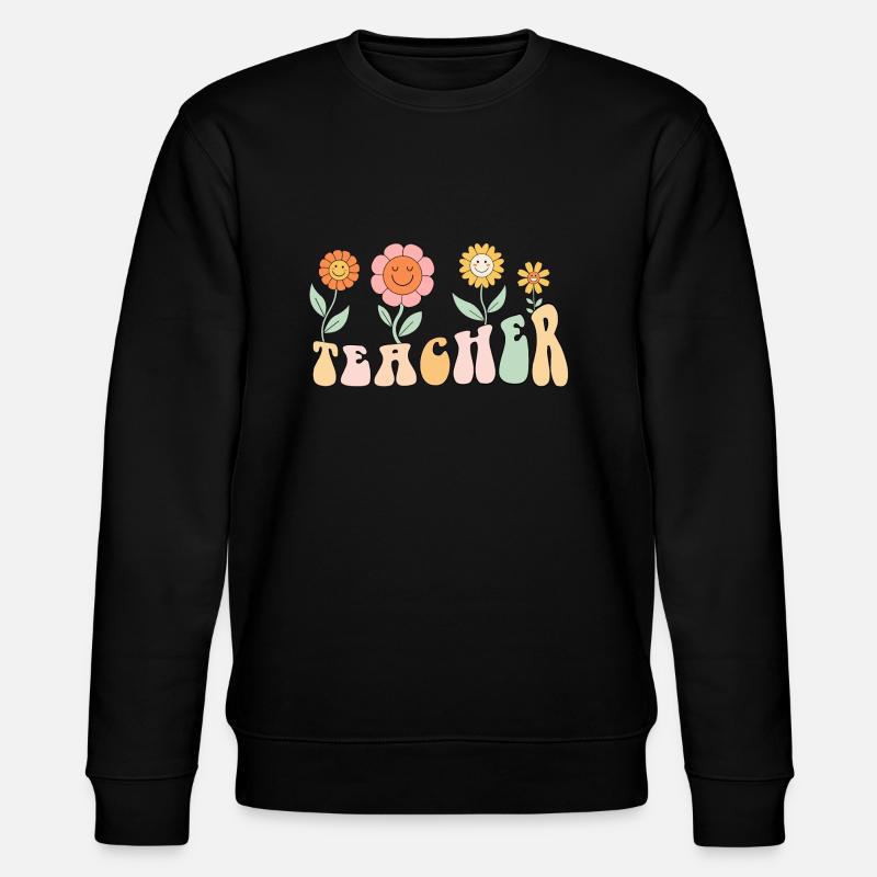 Professeur de fleurs groovy - Sweat bio CHANGER Stanley/Stella Unisexe - noir