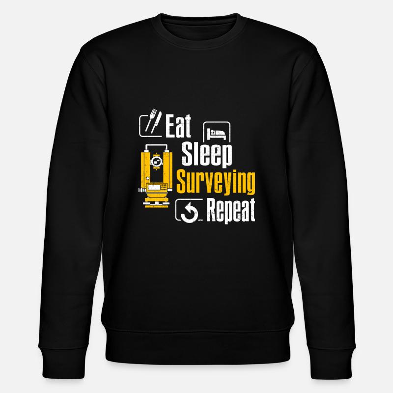 Landvermessung Kartograph Landvermesser - Stanley/Stella Unisex Bio-Sweatshirt CHANGER  - Schwarz