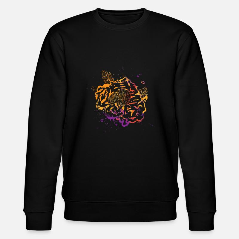 Buntes Schnitzel - Stanley/Stella Unisex Bio-Sweatshirt CHANGER  - Schwarz