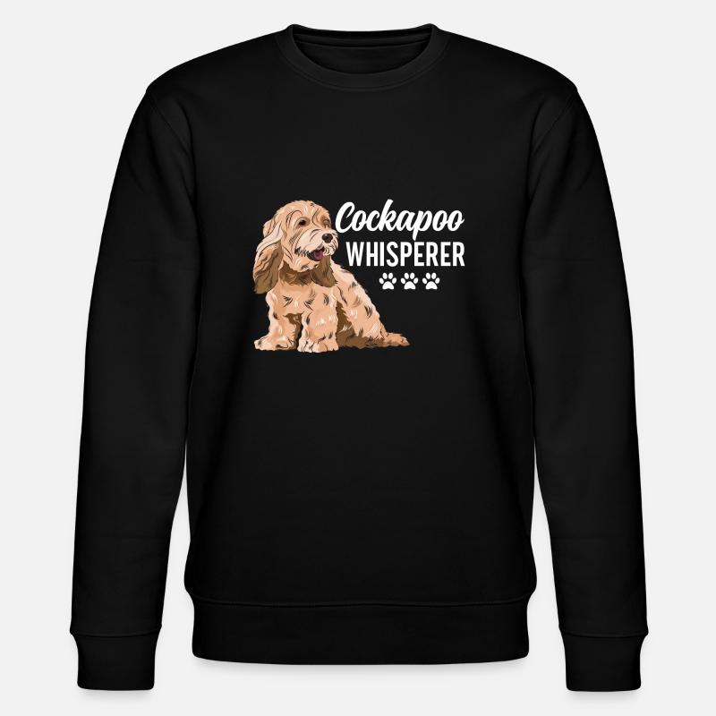 Cockapoo Hund - Stanley/Stella Unisex Bio-Sweatshirt CHANGER  - Schwarz