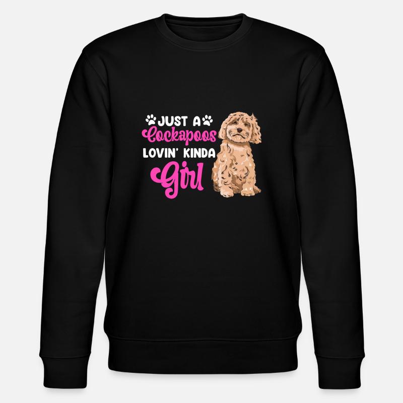 Cockapoo Hund - Stanley/Stella Unisex Bio-Sweatshirt CHANGER  - Schwarz