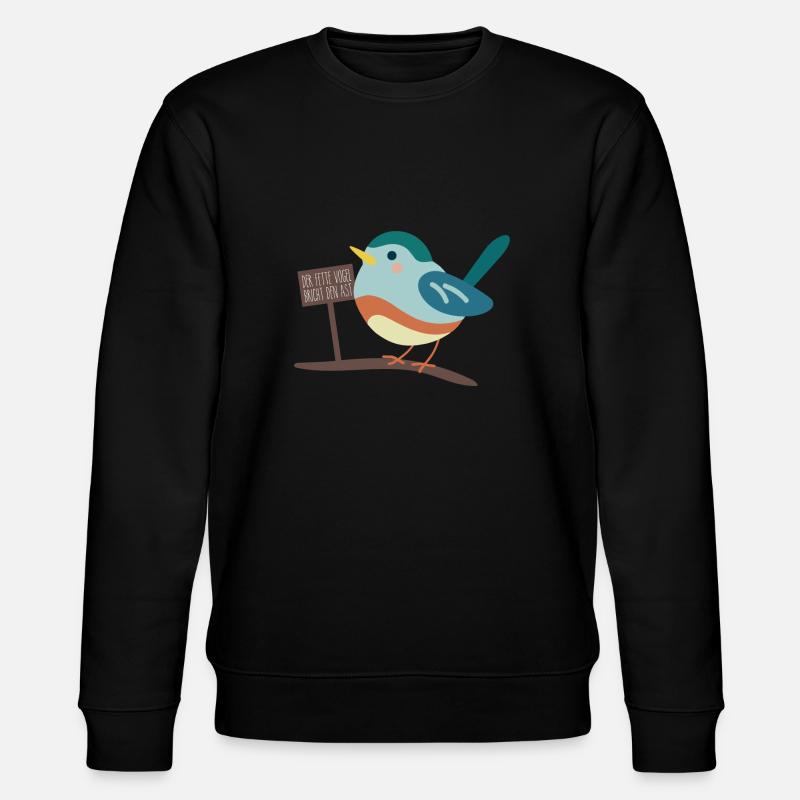 Dicker Vogel - Stanley/Stella Unisex Bio-Sweatshirt CHANGER  - Schwarz