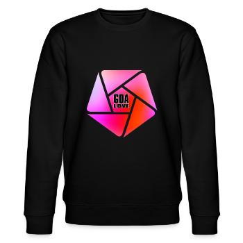 GOA LOVE - Stanley/Stella Unisex Bio-Sweatshirt CHANGER  - Schwarz - Vorne - Nik (191cm) & Marisol (170cm)