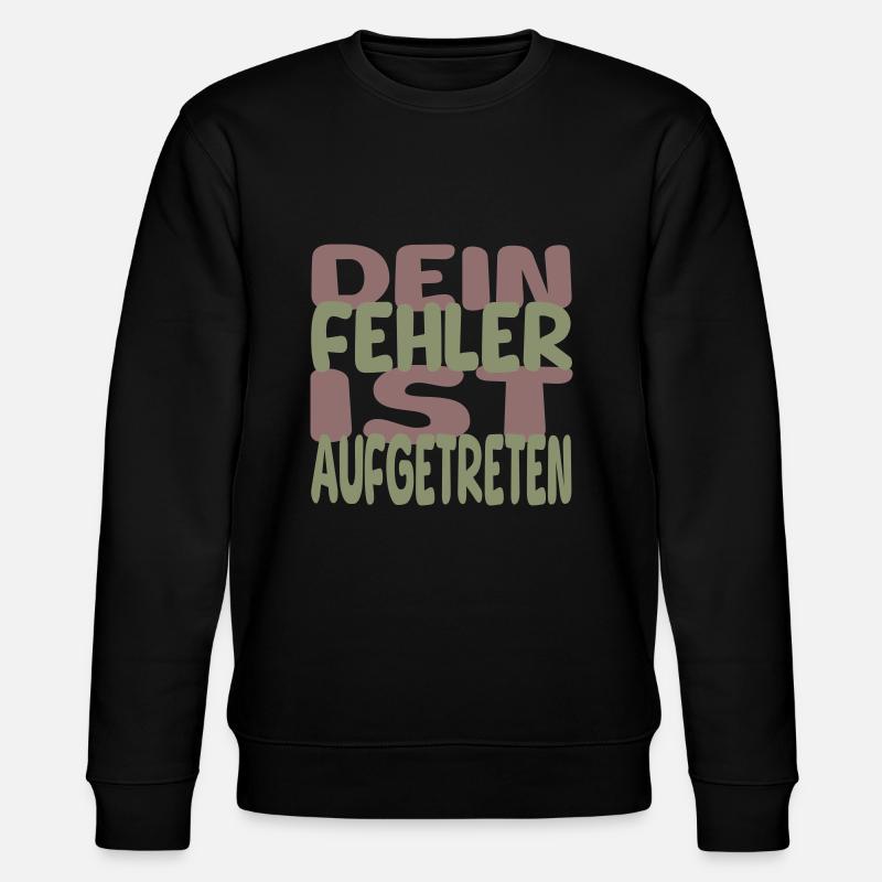 fehler aufgetreten II - Stanley/Stella Unisex Bio-Sweatshirt CHANGER  - Schwarz