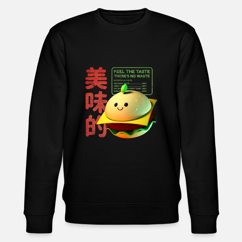 Personnage de hamburger 3D - Sweat bio CHANGER Stanley/Stella Unisexe - noir