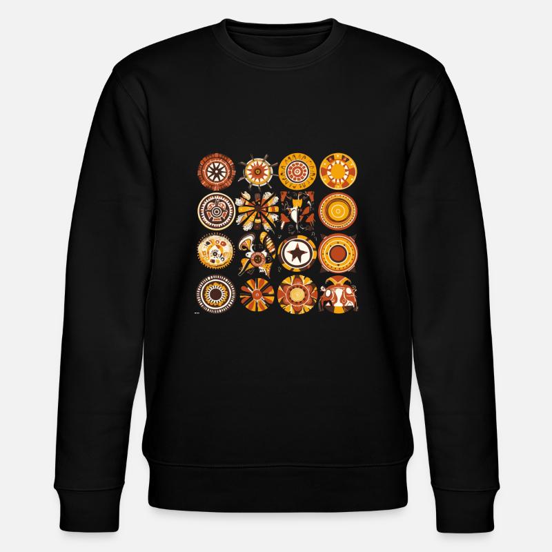 African folklore - Stanley/Stella CHANGER Unisex Organic Sweatshirt - black