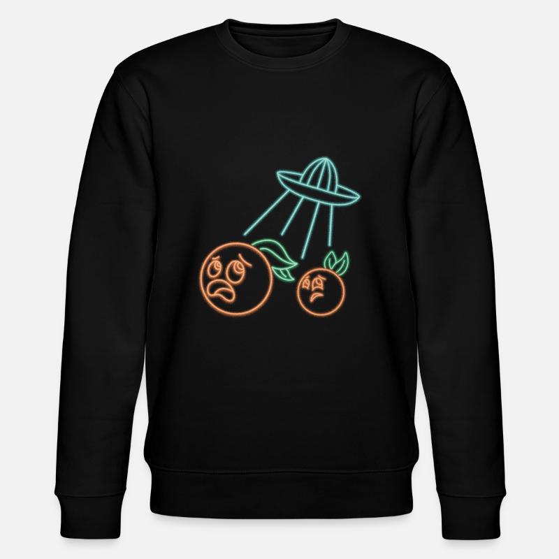Presse-agrumes orange Ufo - Sweat bio CHANGER Stanley/Stella Unisexe - noir