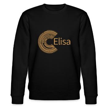 Für Elisa - Stanley/Stella Unisex Bio-Sweatshirt CHANGER  - Schwarz - Vorne - Nik (191cm) & Marisol (170cm)