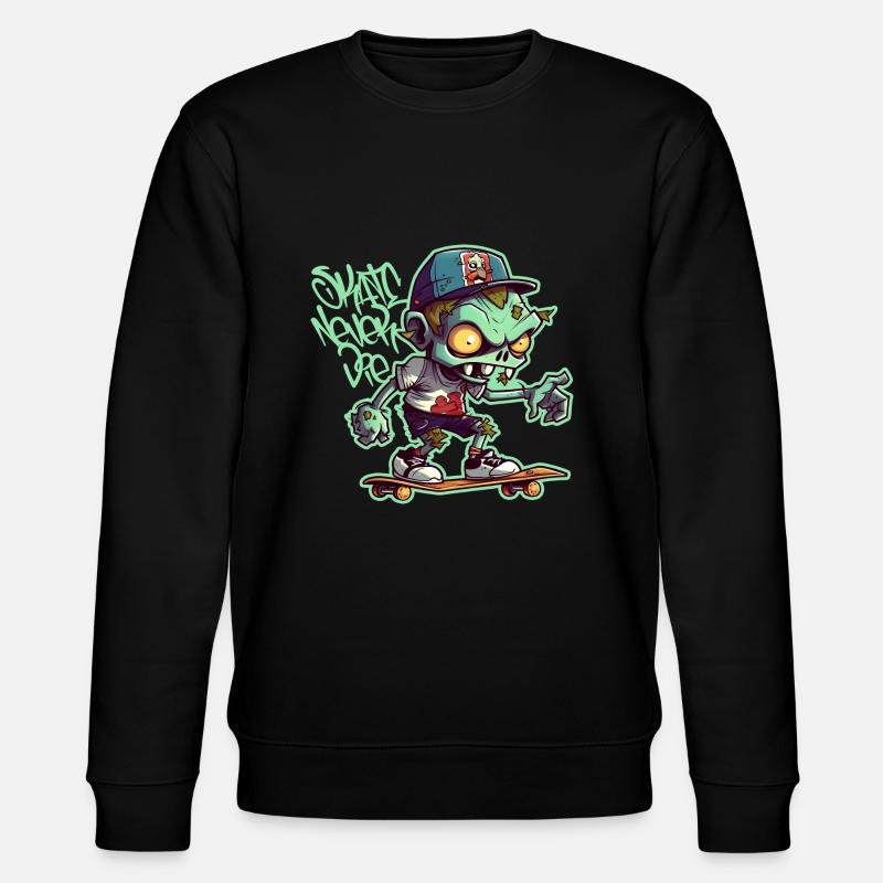 Skate Never Die - Sweat bio CHANGER Stanley/Stella Unisexe - noir