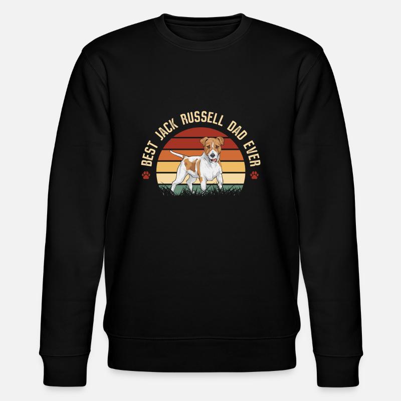 Jack Russell Terrier - Stanley/Stella CHANGER Unisex Organic Sweatshirt - black