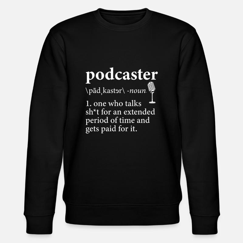 Podcaster Podcast - Stanley/Stella Unisex Bio-Sweatshirt CHANGER  - Schwarz