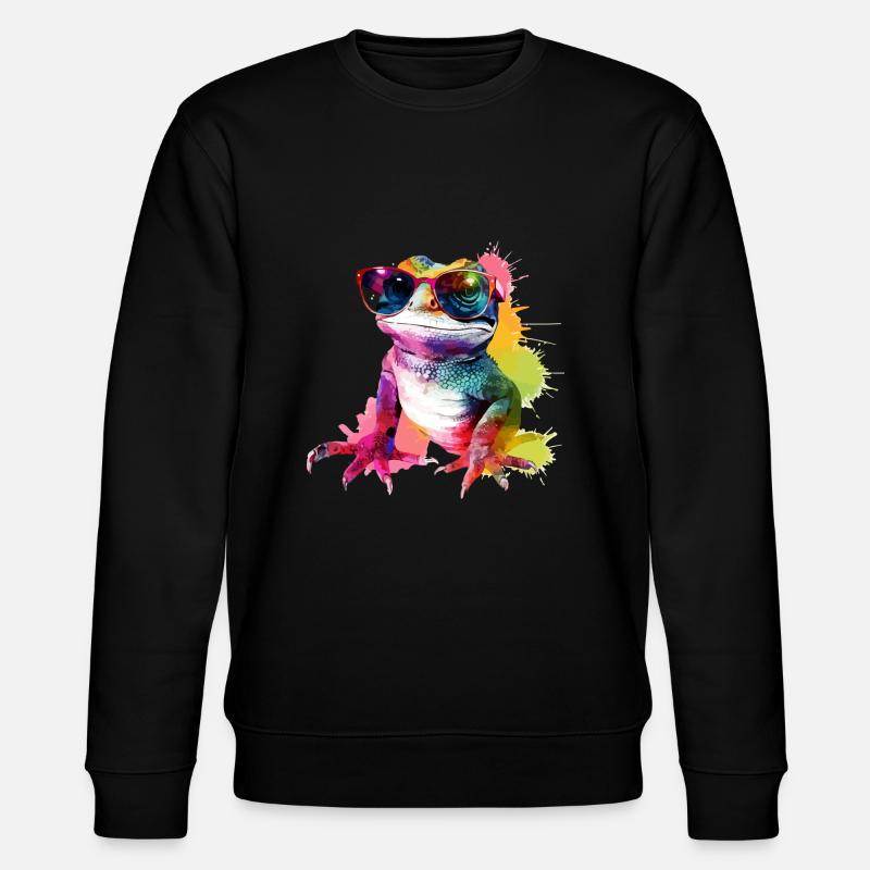 Rako le lézard - Sweat bio CHANGER Stanley/Stella Unisexe - noir