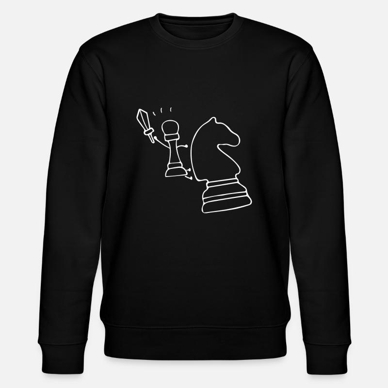 Schach Bauer Ritter - Stanley/Stella Unisex Bio-Sweatshirt CHANGER  - Schwarz