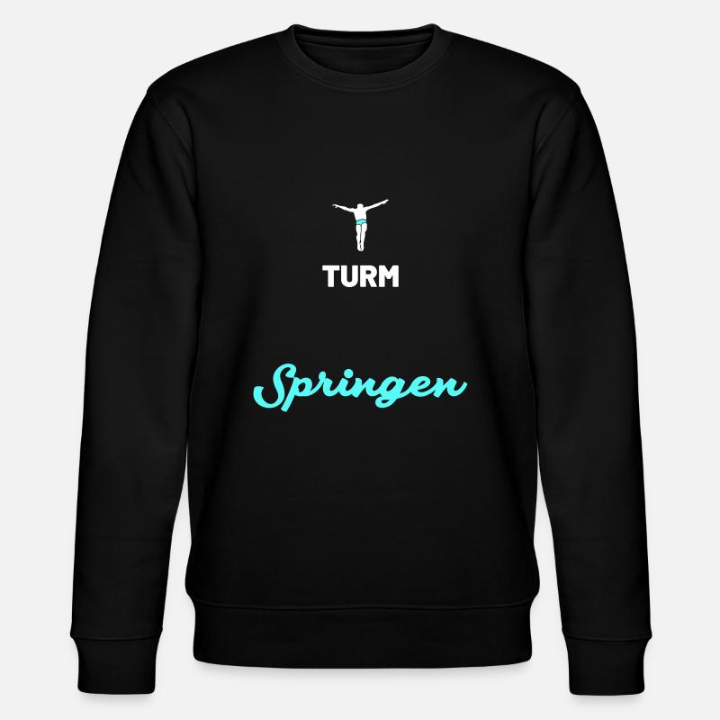 Turmspringen Springer - Stanley/Stella Unisex Bio-Sweatshirt CHANGER  - Schwarz
