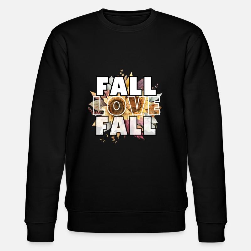 Fall, Love, Fall - Stanley/Stella Unisex Bio-Sweatshirt CHANGER  - Schwarz