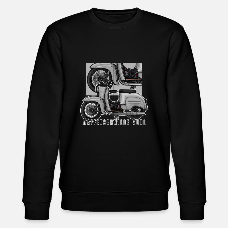 Schwalbe (grau) // Illustration - Stanley/Stella Unisex Bio-Sweatshirt CHANGER  - Schwarz