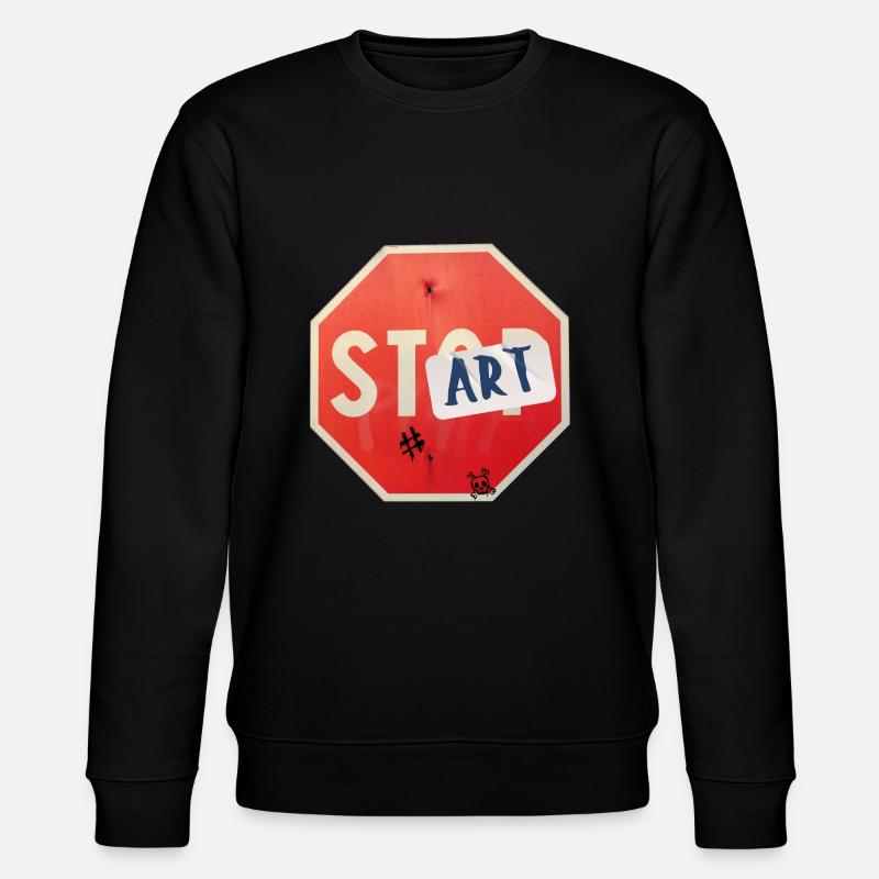 Start art Stop - Stanley/Stella Unisex Bio-Sweatshirt CHANGER  - Schwarz
