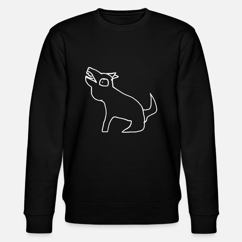 Wolf Tier - Stanley/Stella Unisex Bio-Sweatshirt CHANGER  - Schwarz