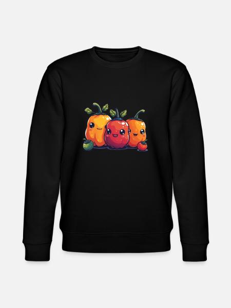 Paprika family comic style - Stanley/Stella CHANGER Unisex Organic Sweatshirt - black
