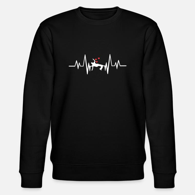 Heartbeat breakdance - Stanley/Stella CHANGER Unisex Organic Sweatshirt - black