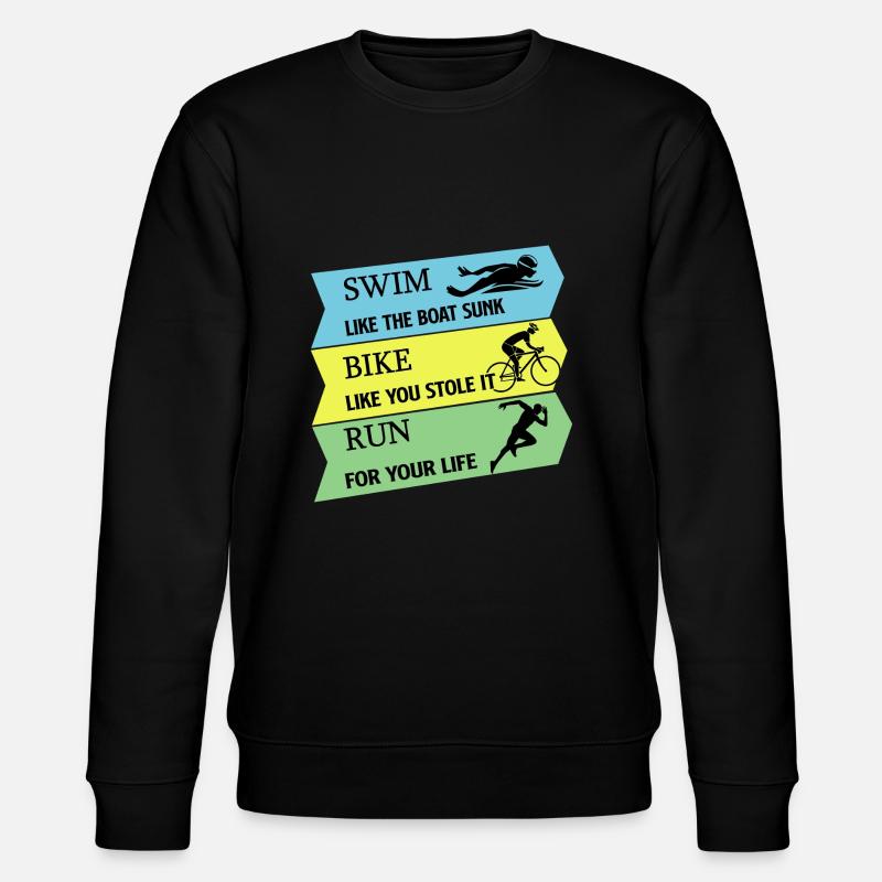 Triathlon - Stanley/Stella CHANGER Unisex Organic Sweatshirt - black