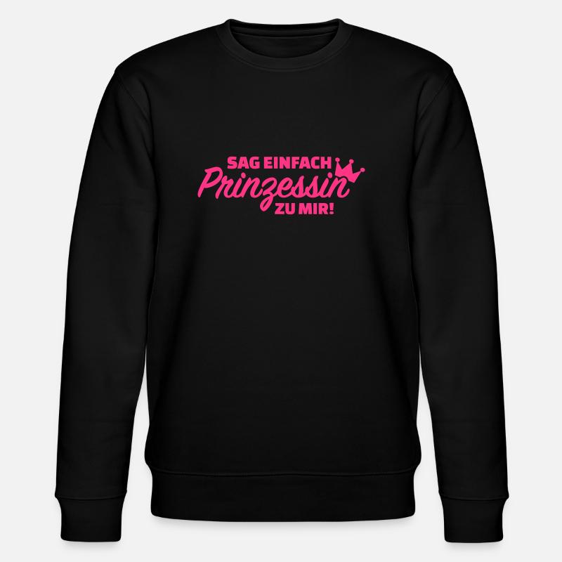 Prinzessin - Stanley/Stella Unisex Bio-Sweatshirt CHANGER  - Schwarz