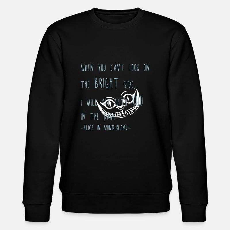 Katze Hutmacher - Stanley/Stella Unisex Bio-Sweatshirt CHANGER  - Schwarz