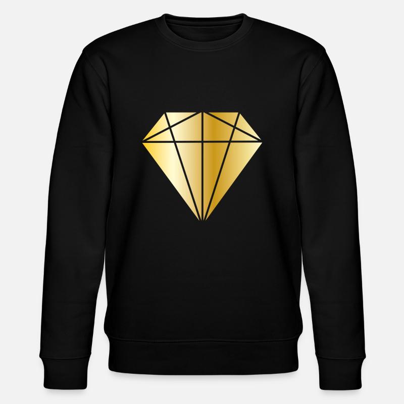 Diamant gold - Stanley/Stella Unisex Bio-Sweatshirt CHANGER  - Schwarz