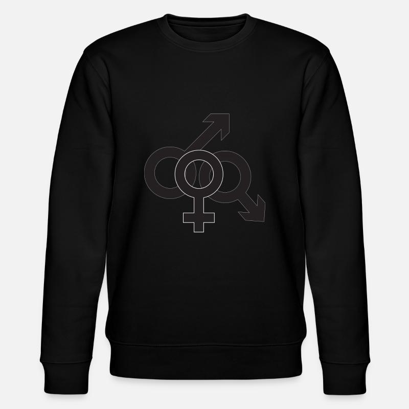 Wifesharing - Stanley/Stella CHANGER Unisex Organic Sweatshirt - black