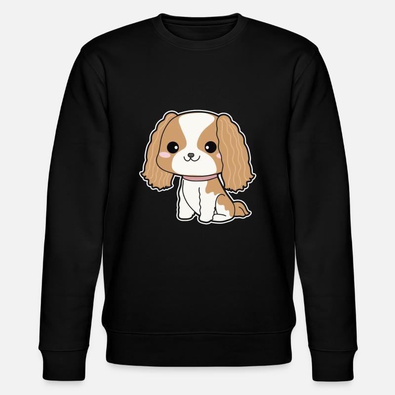 Cavalier King Charles Spaniel - Stanley/Stella CHANGER Unisex Organic Sweatshirt - black