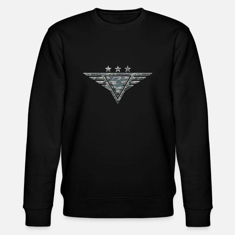 Army - Stanley/Stella CHANGER Unisex Organic Sweatshirt - black