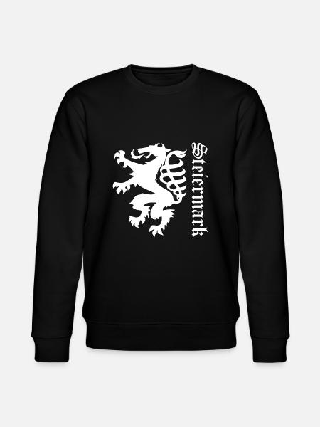 Löwe Silhouette Geschenk Steiermark - Stanley/Stella Unisex Bio-Sweatshirt CHANGER  - Schwarz