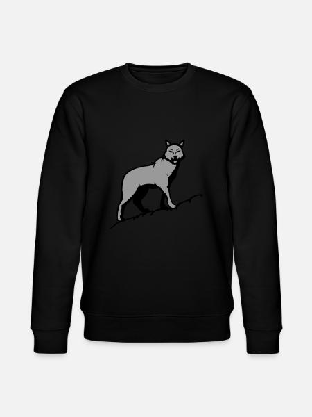 Wolf - Stanley/Stella CHANGER Unisex Organic Sweatshirt - black