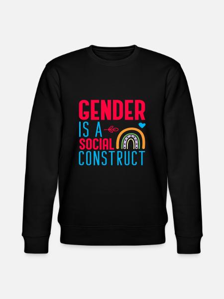 Gender is a Social Construct - Stanley/Stella CHANGER Unisex Organic Sweatshirt - black