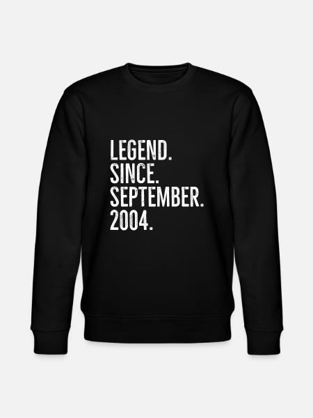 Legend Since September 2004 - Stanley/Stella CHANGER Unisex Organic Sweatshirt - black