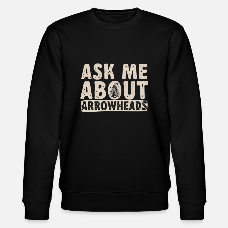 Arrowhead Hunting Pfeilspitzen Sammler - Stanley/Stella Unisex Bio-Sweatshirt CHANGER  - Schwarz
