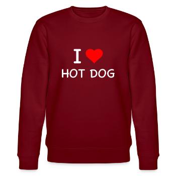 Hot dog - Sweat bio CHANGER Stanley/Stella Unisexe - bordeaux - Devant - Nik (191cm) & Marisol (170cm)