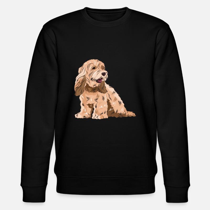 Cockapoo Dog Gift - Stanley/Stella CHANGER Unisex Organic Sweatshirt - black