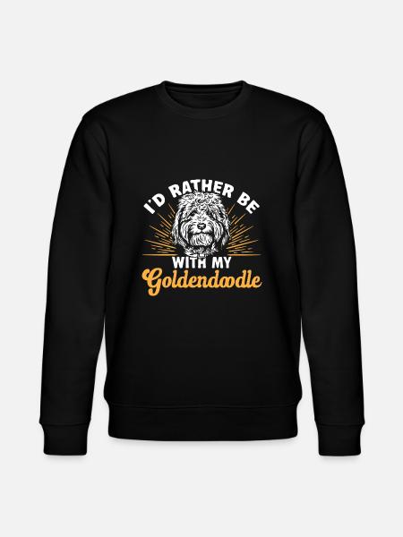 Goldendoodle Doodle Dog - Stanley/Stella CHANGER Unisex Organic Sweatshirt - black