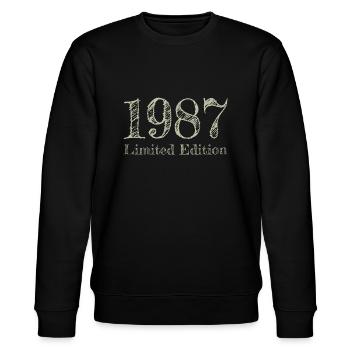 1987 - Stanley/Stella Unisex Bio-Sweatshirt CHANGER  - Schwarz - Vorne - Nik (191cm) & Marisol (170cm)