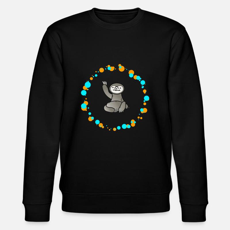 Faultier - Stanley/Stella Unisex Bio-Sweatshirt CHANGER  - Schwarz