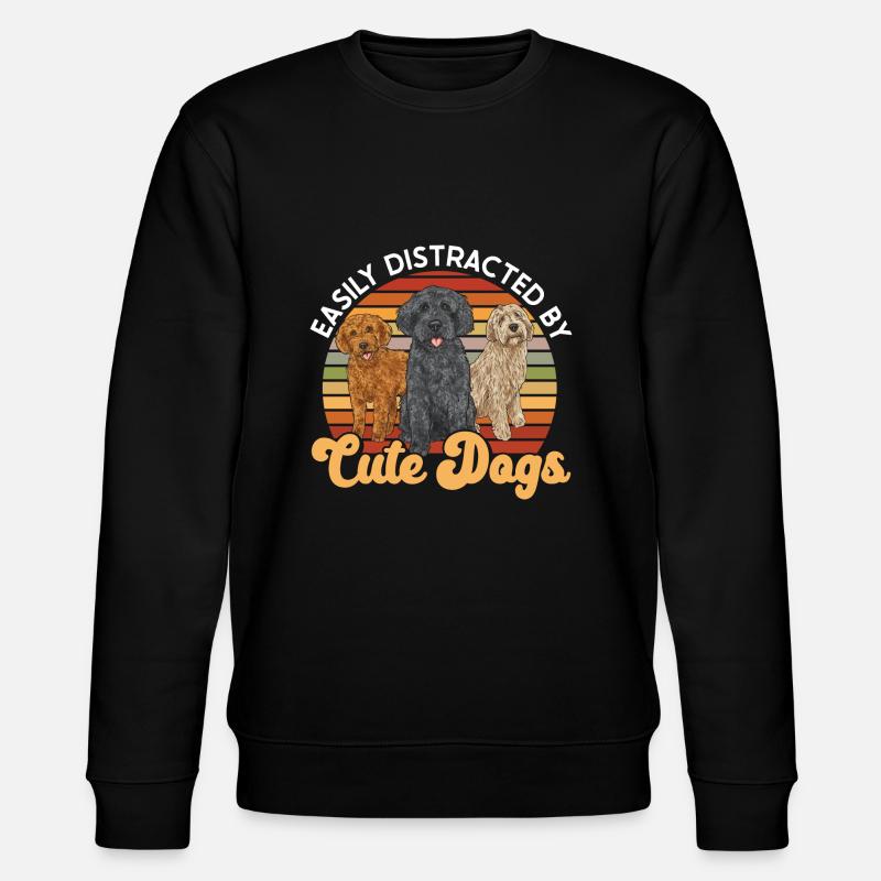 Labradoodle Hund - Stanley/Stella Unisex Bio-Sweatshirt CHANGER  - Schwarz