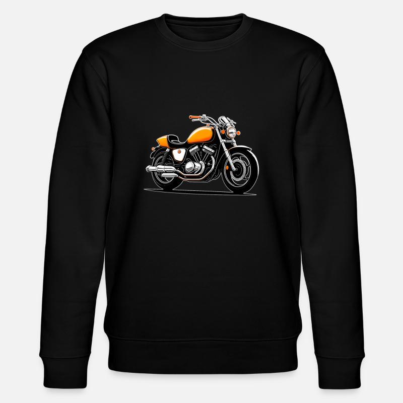 Motorcycle Design - Stanley/Stella CHANGER Unisex Organic Sweatshirt - black