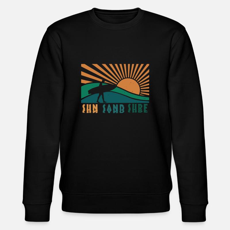 SUN SAND SURF 2 - Stanley/Stella Unisex Bio-Sweatshirt CHANGER  - Schwarz