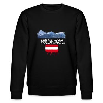 Wildkogel,mountain,mountains,austria,ski area,ski - Stanley/Stella CHANGER Unisex Organic Sweatshirt - black - Front - Nik (191cm) & Marisol (170cm)